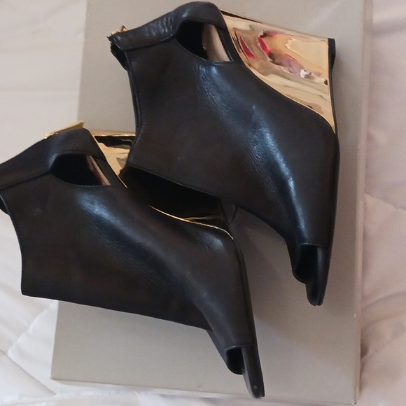 Jessica Simpson black leather boots size 8 nwt - Picture 2 of 4